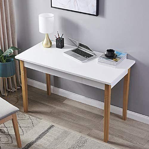 Home Office Desk Large Computer Desk Study Desk Writing Table Workstation with Solid Wood Legs & 1 Drawer - Urban Living Furniture (Los Angeles, CA)