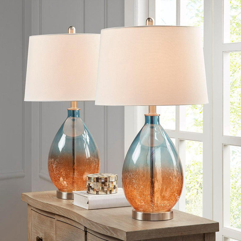 Cortina Ombre Glass Table Lamp, Set of 2 - Urban Living Furniture (Los Angeles, CA)