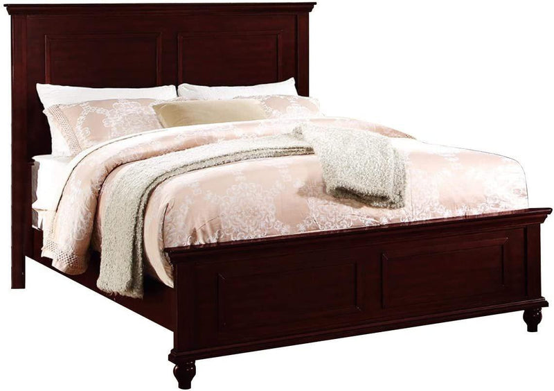 Queen Size Bed Brown Finish Plywood Particle Board 1pc Bed Bedroom Bed Bedroom Furniture - Urban Living Furniture (Los Angeles, CA)