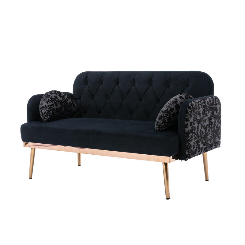 Velvet  Sofa , Accent sofa .loveseat sofa with metal feet - Urban Living Furniture (Los Angeles, CA)