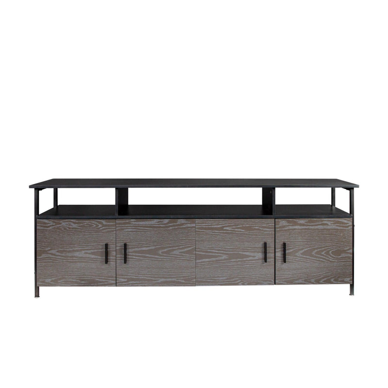 BlackModern simple wood grain TV cabinet 80-inch TV stand, open shelving multi-layerStorage - Urban Living Furniture (Los Angeles, CA)