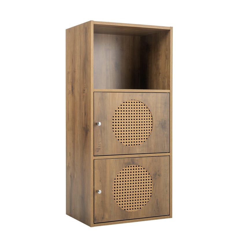 BathroomStorage cabinet,smallStorage cabinet,ratten locker,Children's bookcase，living room, bedroom, home office floor cabinet, rustic brown - Urban Living Furniture (Los Angeles, CA)