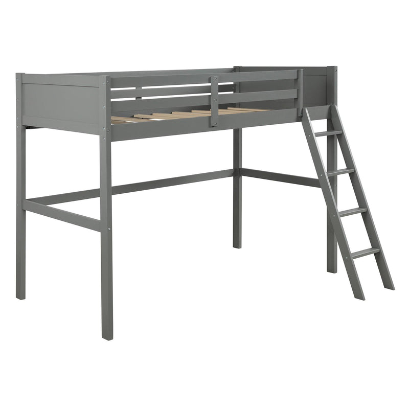 Twin over Full Loft Bed with Cabinet, Gray - Urban Living Furniture (Los Angeles, CA)