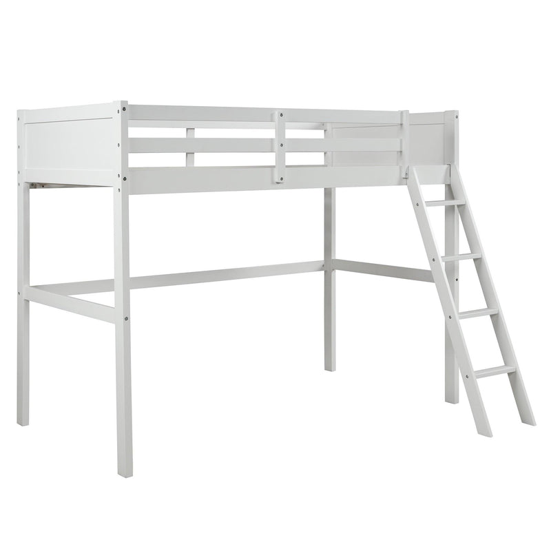 Twin over Full Loft Bed with Cabinet, White - Urban Living Furniture (Los Angeles, CA)