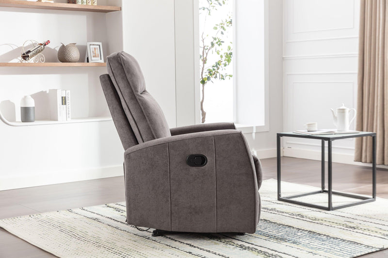 Minimalism Style Manual Recliner, Classic Single Chair, Small Sofa for Living Room&Bed Room, Dark Grey - Urban Living Furniture (Los Angeles, CA)