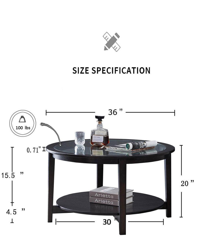 Glass Top Coffee Table - Urban Living Furniture (Los Angeles, CA)