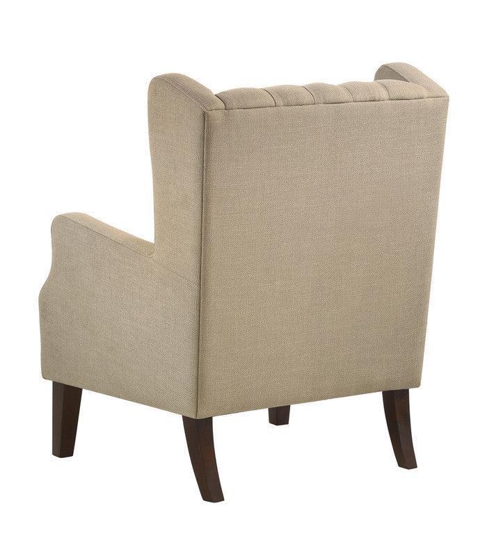 Irwin Beige Linen Button Tufted Wingback Chair - Urban Living Furniture (Los Angeles, CA)