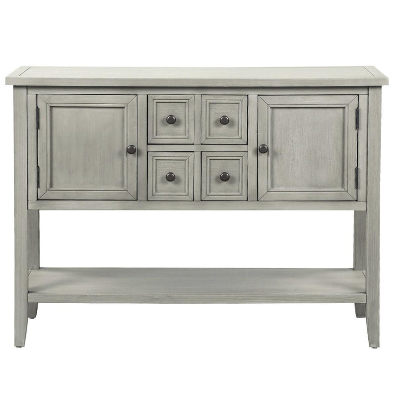 Cambridge Series Buffet Sideboard Console Table with Bottom Shelf (Antique Gray) - Urban Living Furniture (Los Angeles, CA)