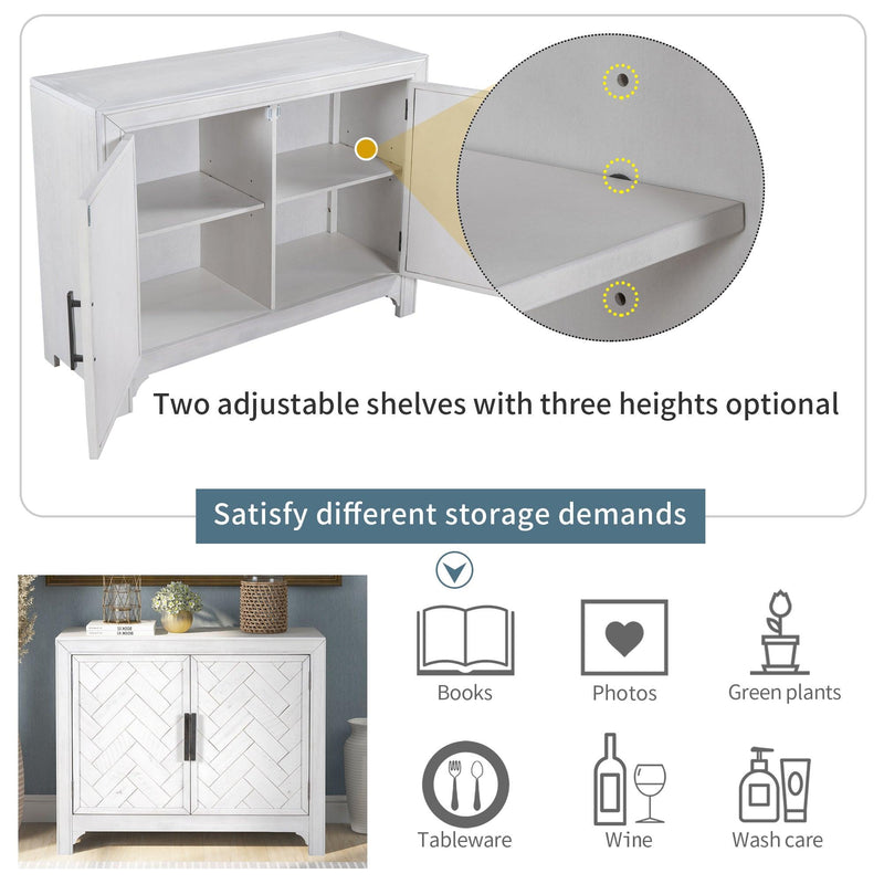 40‘’Modern Console Table Sofa Table for Living Room with 2 Shelves - Urban Living Furniture (Los Angeles, CA)