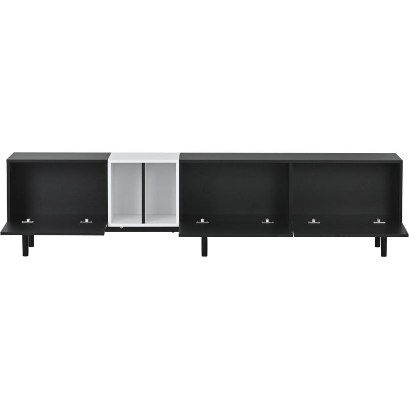 Modern TV Stand for 80’’ TV with 3 Doors, Media Console Table, Entertainment Center with LargeStorage Cabinet for Living Room, Bedroom - Urban Living Furniture (Los Angeles, CA)