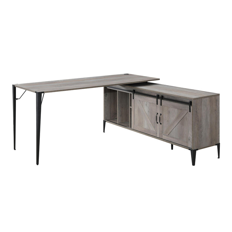 ACME Zakwani Writing Desk, Gray Oak & Black Finish OF00001 - Urban Living Furniture (Los Angeles, CA)