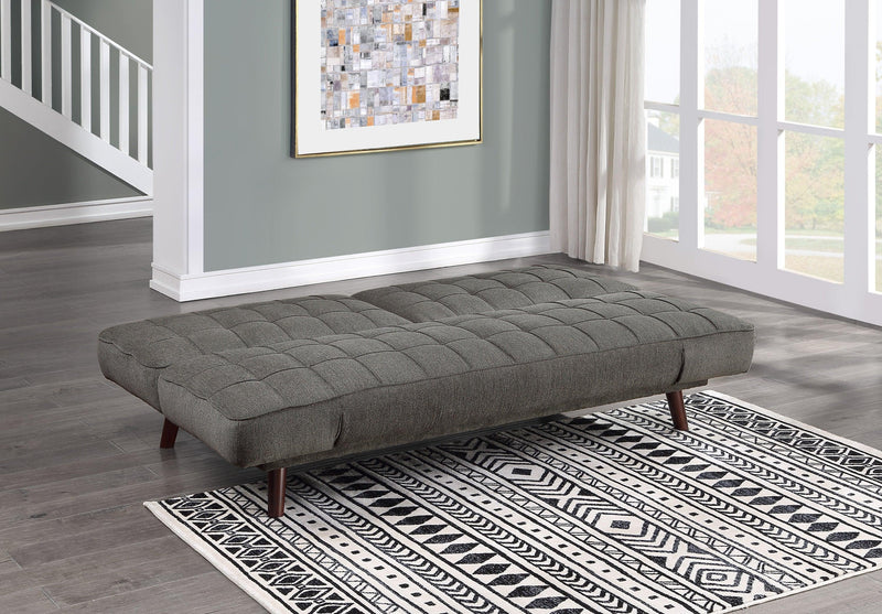 Elegant Three-in-One Lounger Sofa Sleeper Dark Gray Chenille Fabric Upholstered Attached Cushions Adjustable Arms Casual Living Room Furniture - Urban Living Furniture (Los Angeles, CA)