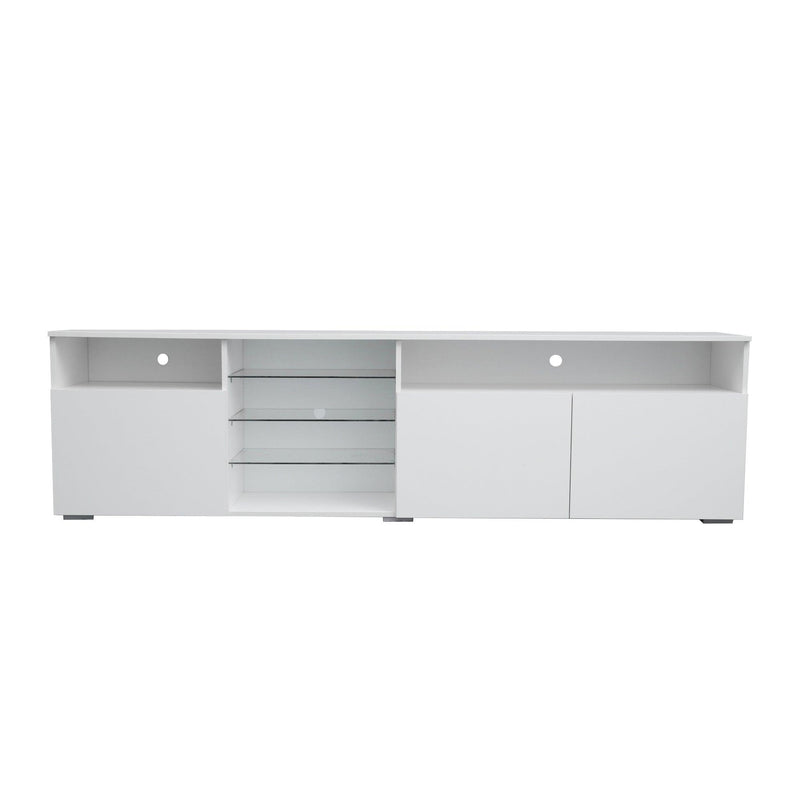 TV Stand  High Gloss DoorsModern TV Stand LED (White) - Urban Living Furniture (Los Angeles, CA)