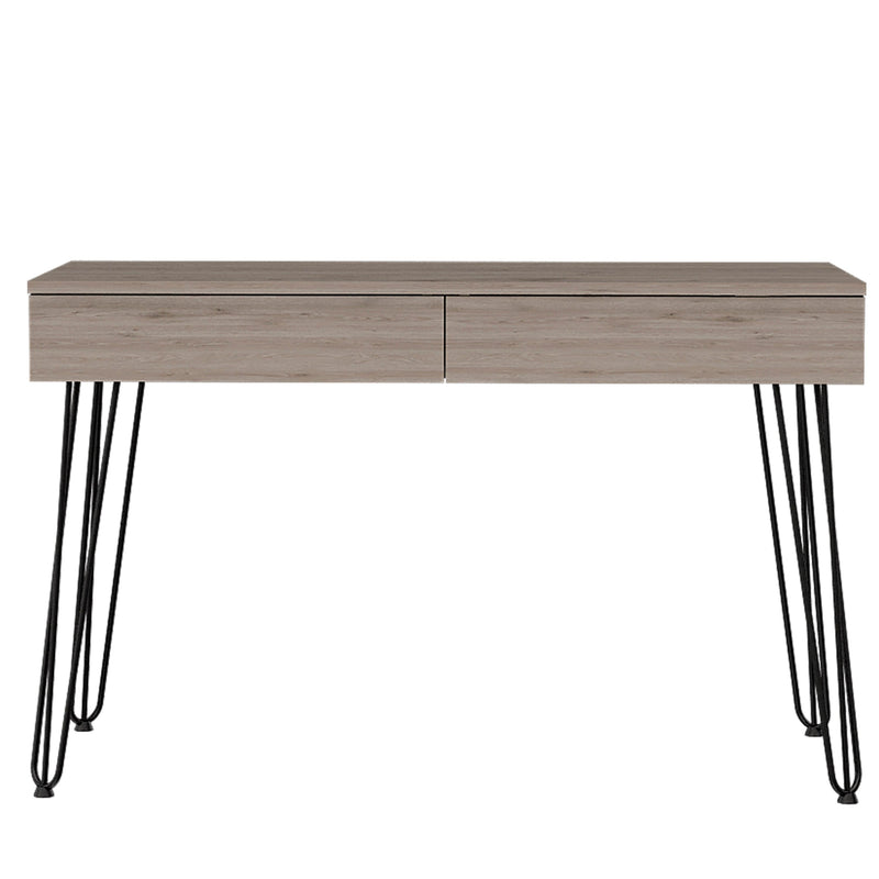 Canton 2-Drawer Writing Desk with Hairpin Legs Light Gray - Urban Living Furniture (Los Angeles, CA)