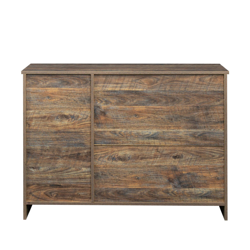 Modern Wood Buffet Sideboard with 2 doors&1Storage and 2drawers -Entryway ServingStorage Cabinet Doors-Dining Room Console, 43.3 Inch, Espresso - Urban Living Furniture (Los Angeles, CA)