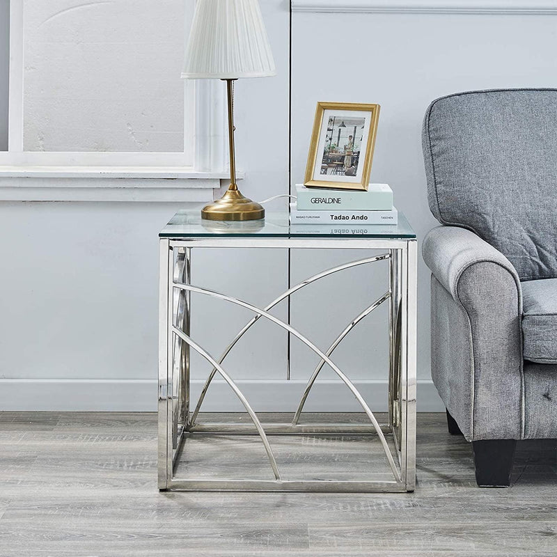 Glass End Table ld Small Coffee Table Sofa Table - Urban Living Furniture (Los Angeles, CA)