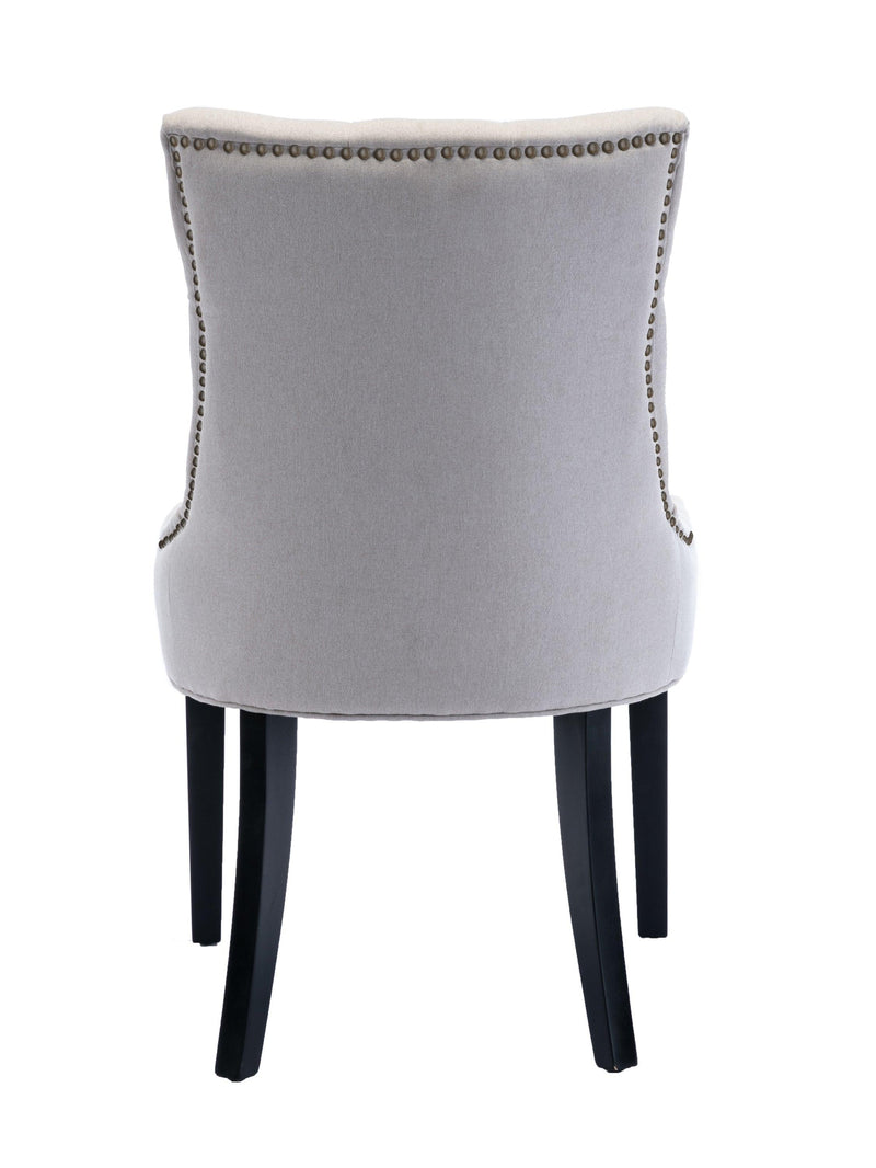 Dinng Chair Livingroom Chair with Bronze Nailhead（2 pcs set）