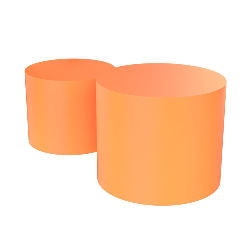 MDF Nesting table Set of 2 Rround Side Table Orange - Urban Living Furniture (Los Angeles, CA)