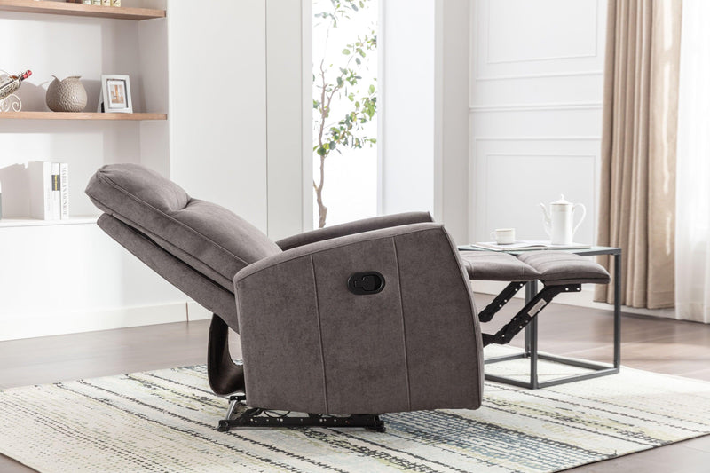 Minimalism Style Manual Recliner, Classic Single Chair, Small Sofa for Living Room&Bed Room, Dark Grey - Urban Living Furniture (Los Angeles, CA)