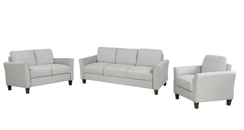 Living Room Sets Furniture Armrest Sofa Single Chair Sofa Loveseat Chair 3-Seat Sofa (ChairLoveseat Chair&3-Seat Sofa, Light Gray) - Urban Living Furniture (Los Angeles, CA)