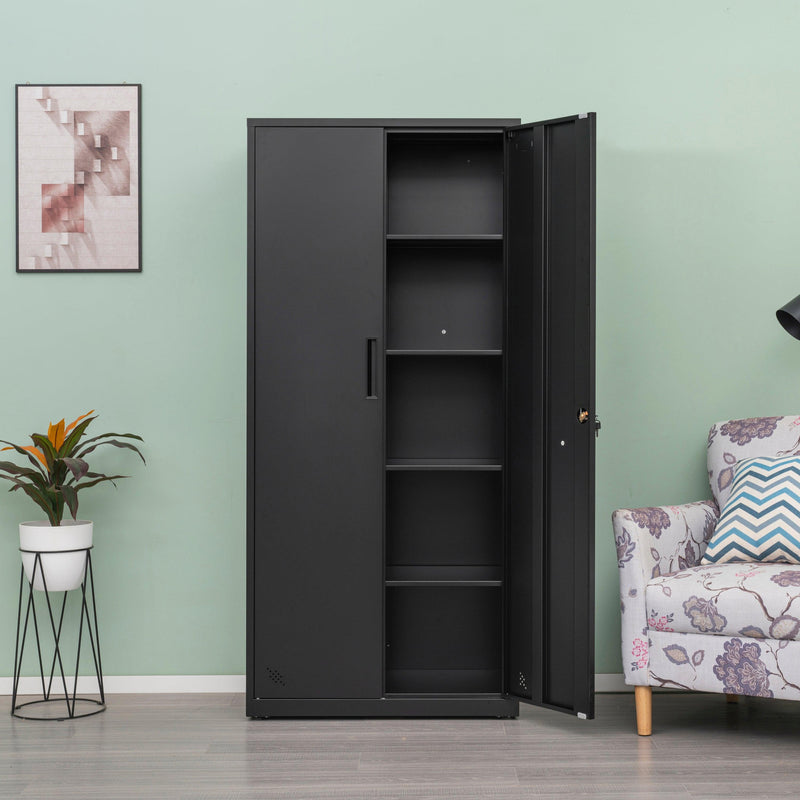 HighStorage Cabinet with 2 Doors and 4 Partitions to Separate 5Storage Spaces, Home/ Office Design - Urban Living Furniture (Los Angeles, CA)