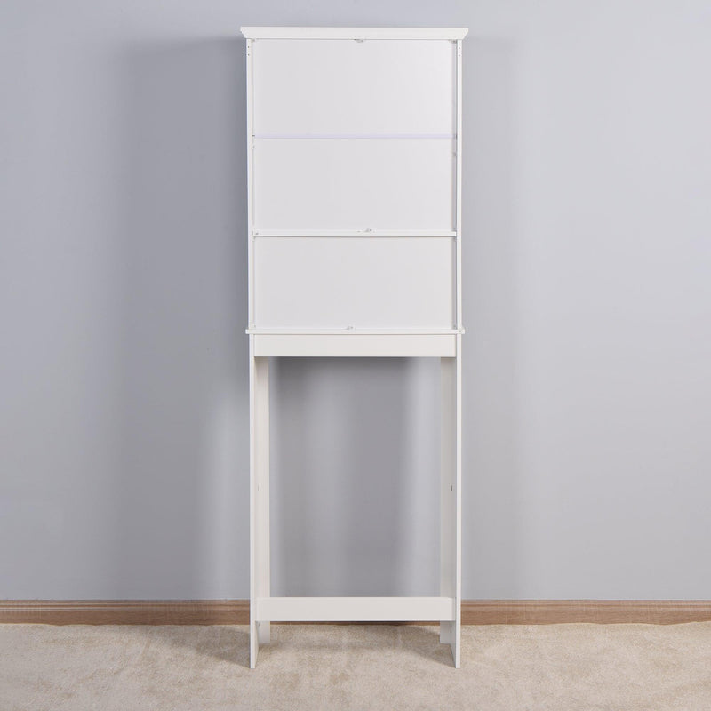 Bathroom WoodenStorage Cabinet Over-The-Toilet Space Saver with a Adjustable Shelf 23.62x7.72x67.32 inch - Urban Living Furniture (Los Angeles, CA)