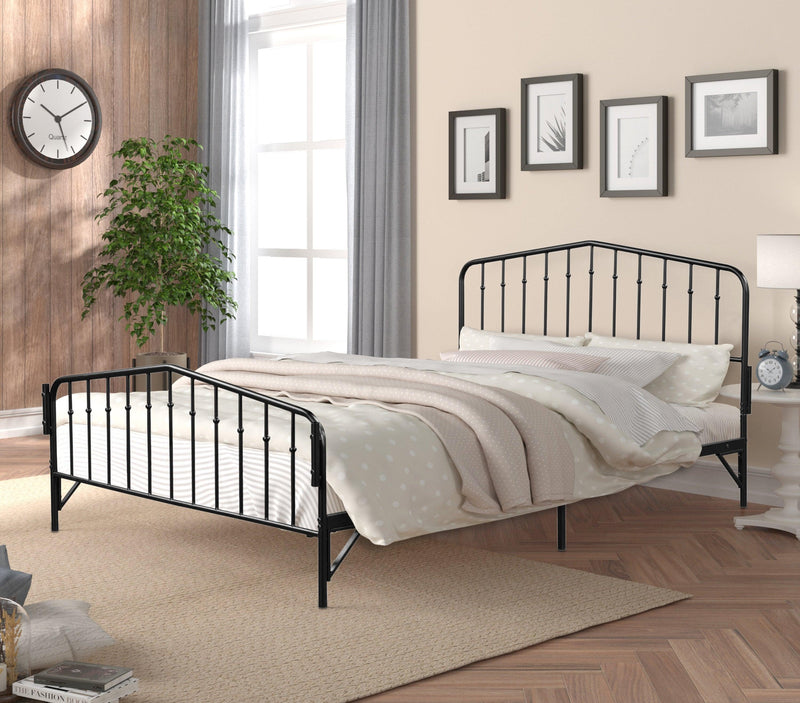 Detachable Queen Anti-Noise Metal Canopy Bed - Urban Living Furniture (Los Angeles, CA)