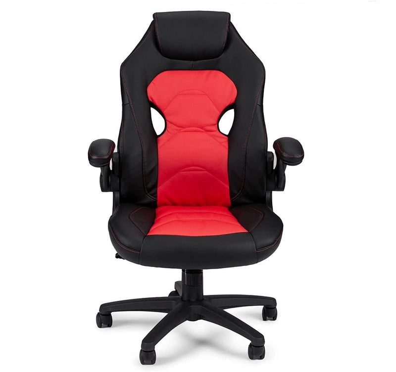 Office Chair Upholstered 1pc Comfort Chair Relax Gaming Office Chair Work Black And Red Color - Urban Living Furniture (Los Angeles, CA)