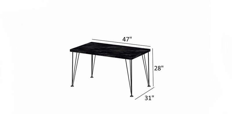 Furnish Home Store Soler 4 Metal Legs 47" Wooden Top Writing and Computer  Desk for Home Office, Black - Urban Living Furniture (Los Angeles, CA)