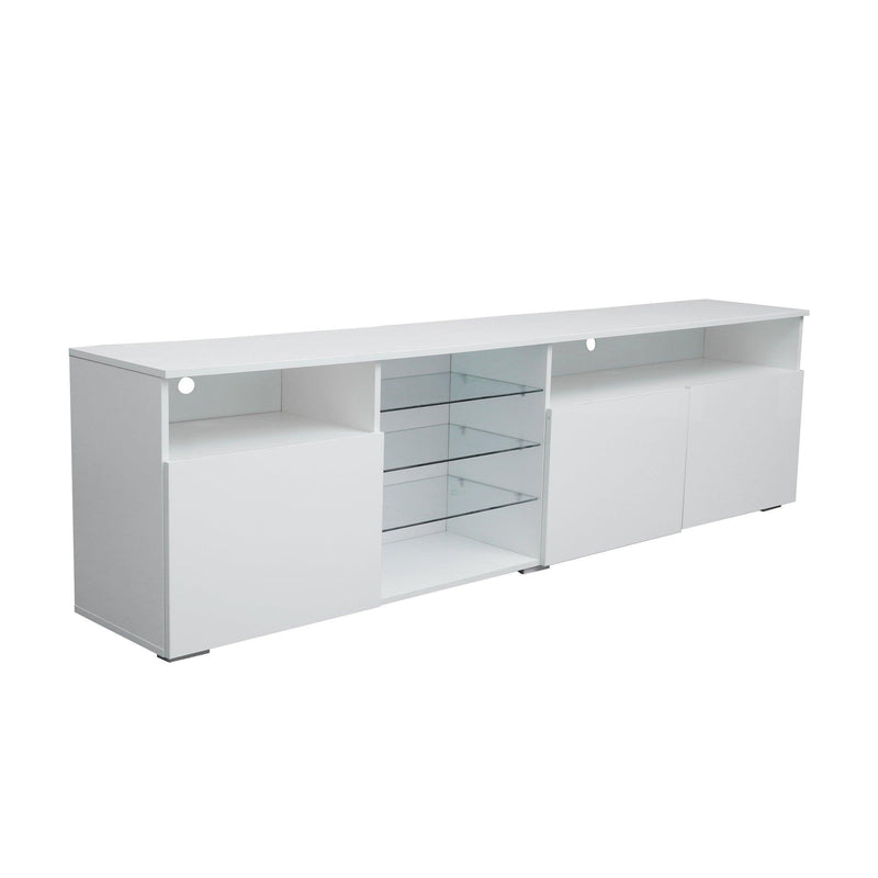 TV Stand  High Gloss DoorsModern TV Stand LED (White) - Urban Living Furniture (Los Angeles, CA)