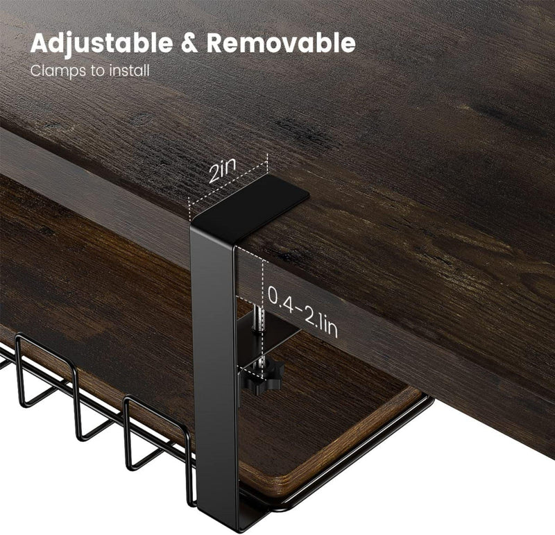 Under Desk WireStorage Rack Under Desk Cable Organizer Wire Cable Tray - Urban Living Furniture (Los Angeles, CA)