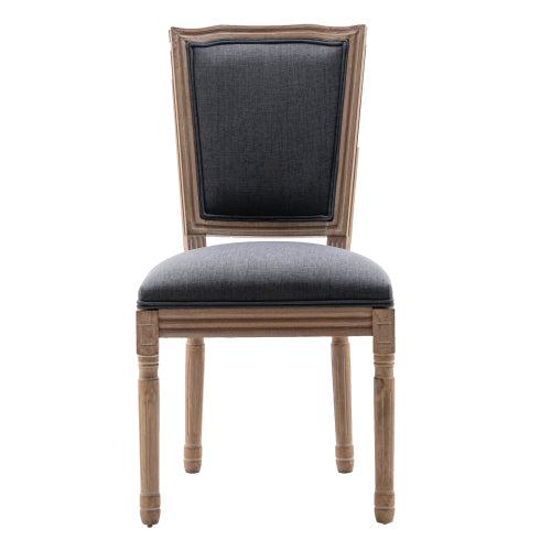 Upholstered Fabrice French Dining Chair,Set of 2,Dark Gray - Urban Living Furniture (Los Angeles, CA)