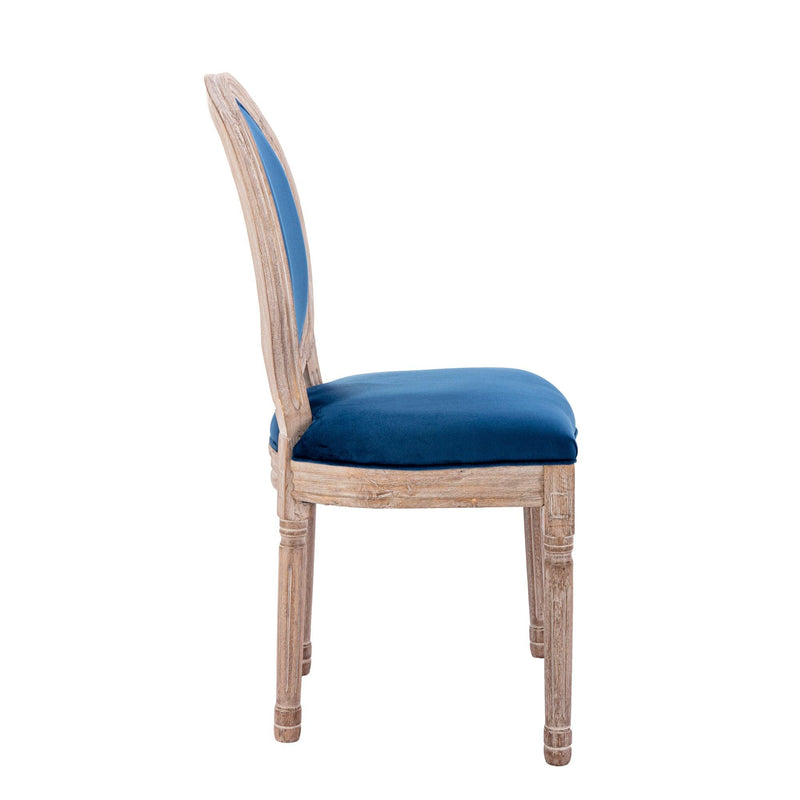 Upholstered Velvet  French Dining  Chair with rubber legs,Set of 2 - Urban Living Furniture (Los Angeles, CA)