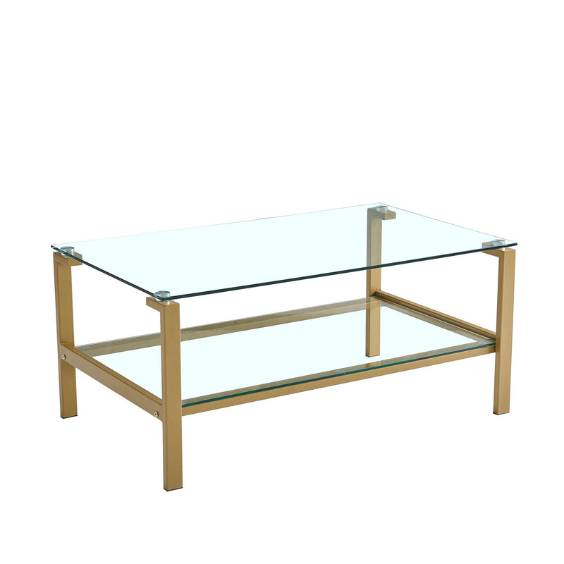 Clear Glass Clear Coffee Table - Urban Living Furniture (Los Angeles, CA)