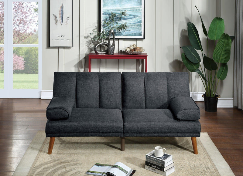 Black Polyfiber Sectional Sofa Set Living Room Furniture Solid wood Legs Plush Couch Adjustable Sofa Chaise - Urban Living Furniture (Los Angeles, CA)