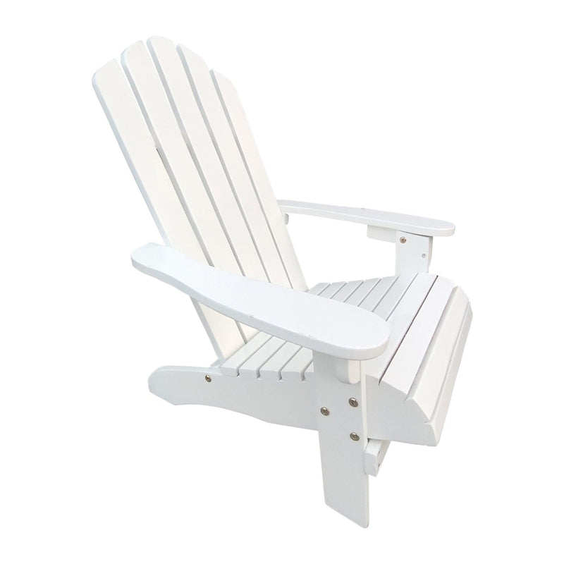 Outdoor or indoor Wood children Adirondack chair,white