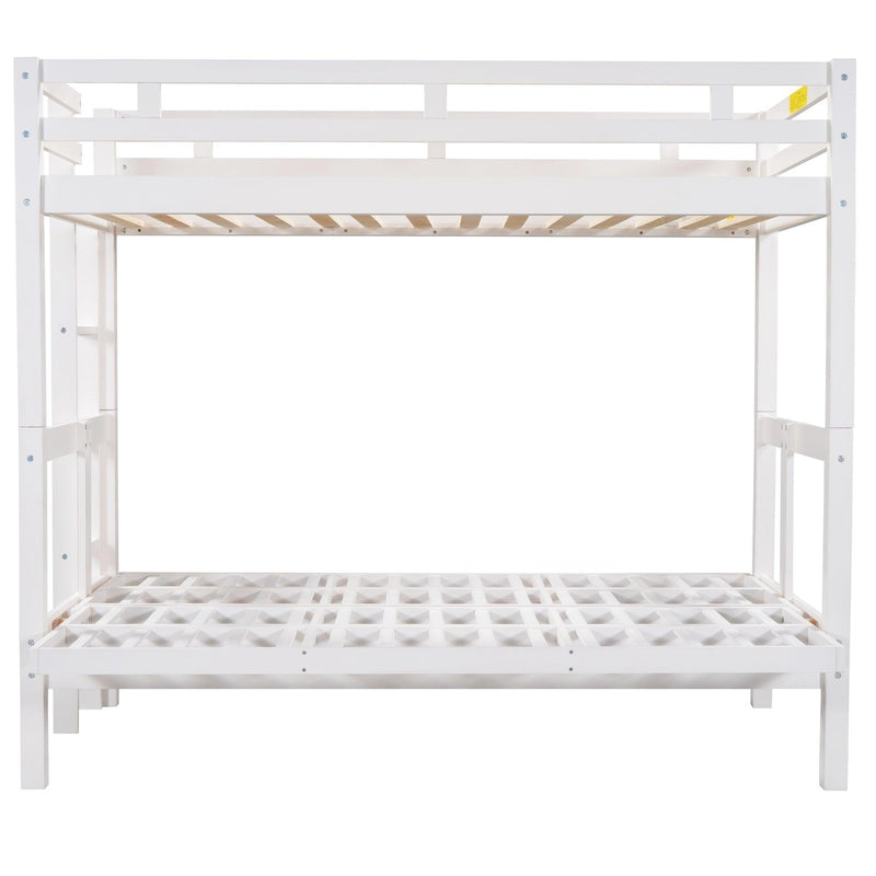 Twin over Full Convertible Bunk Bed - White - Urban Living Furniture (Los Angeles, CA)