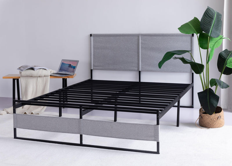 V4 Metal Bed Frame 14 Inch King Size with Headboard and Footboard, Mattress Platform with 12 InchStorage Space - Urban Living Furniture (Los Angeles, CA)