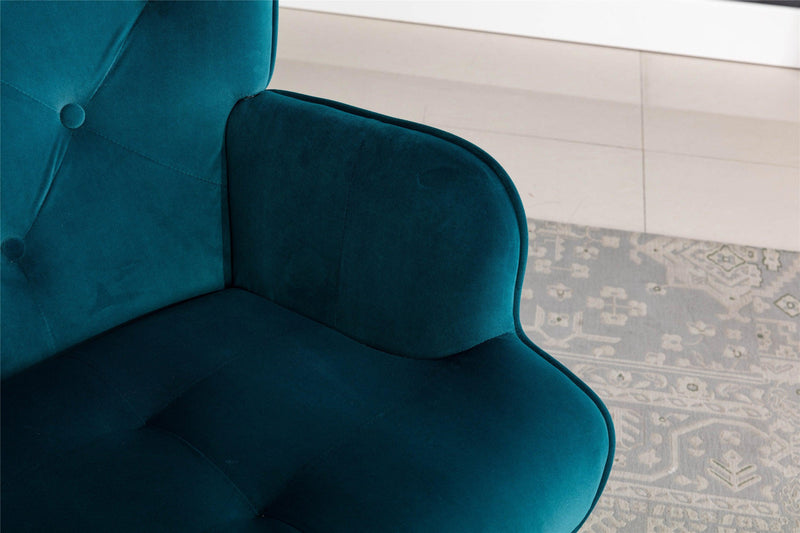 Accent chair  Living Room/Bed Room,Modern Leisure  Chair  Teal