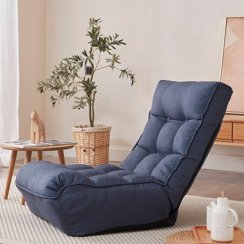 Single sofa reclining chair Japanese chair lazy sofa tatami balcony reclining chair leisure sofa adjustable chair - Urban Living Furniture (Los Angeles, CA)