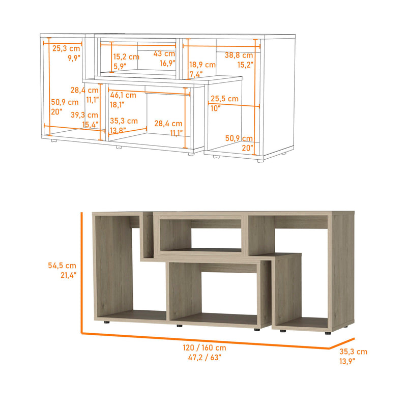 Anacapa Rectangle Reversible TV Stand Light Pine - Urban Living Furniture (Los Angeles, CA)