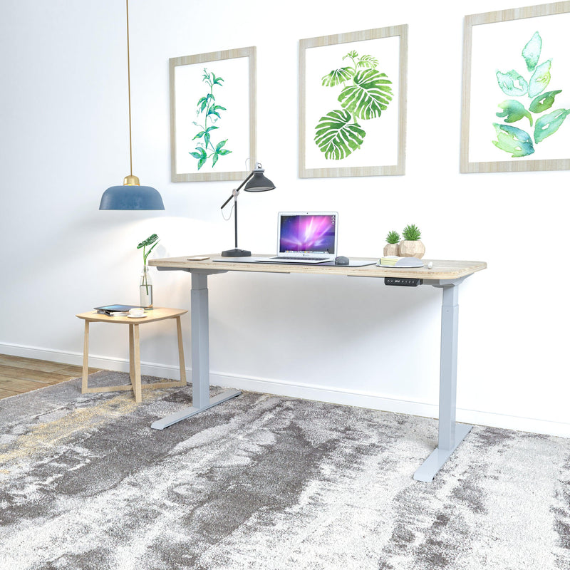 Ergonomic Standing Desk Base Workstation Frame Only，silver grey - Urban Living Furniture (Los Angeles, CA)