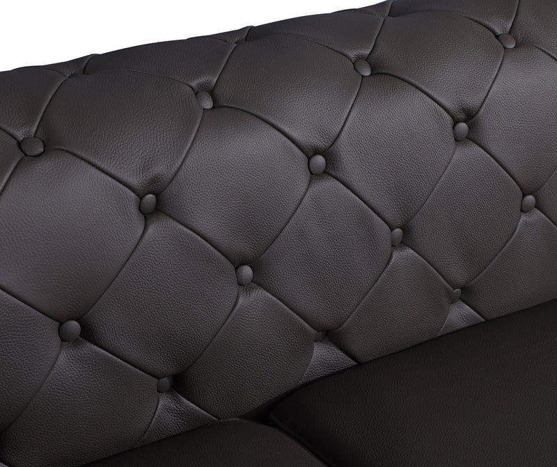 Global United Transitional Top Grain 100% Italian Leather Upholstered Sofa - Urban Living Furniture (Los Angeles, CA)