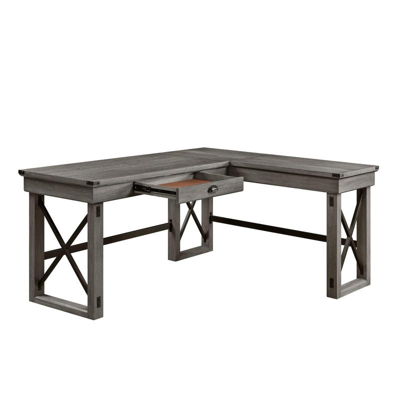 ACME Talmar Writing Desk w/Lift Top in Weathered Gray Finish OF00054