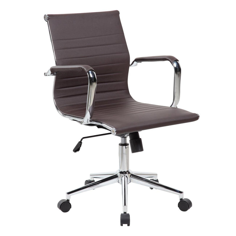 Techni MobiliModern Medium Back Executive Office Chair, Chocolate - Urban Living Furniture (Los Angeles, CA)