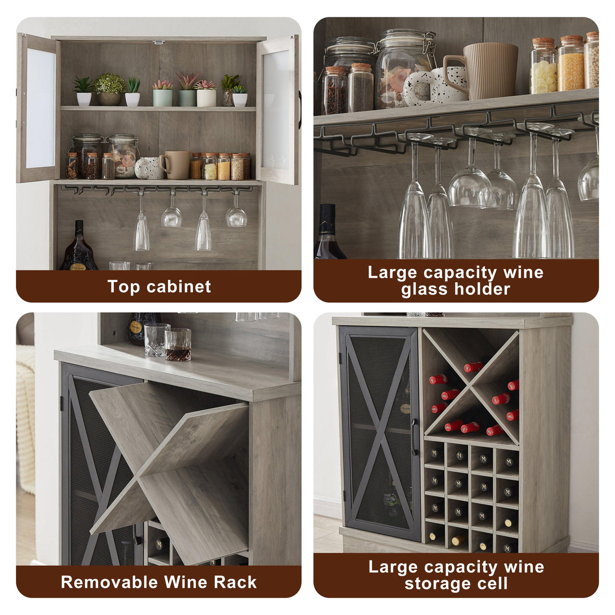 Cabinet top wine rack sale