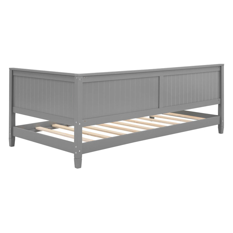 Twin Size Wood Daybed/Sofa Bed, Gray