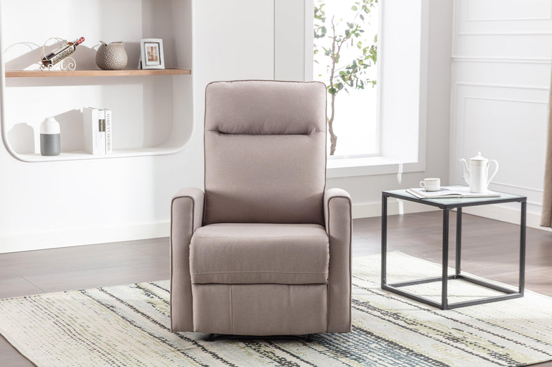 Minimalism Style Manual Recliner, Classic Single Chair, Small Sofa for Living Room&Bed Room, Cream - Urban Living Furniture (Los Angeles, CA)