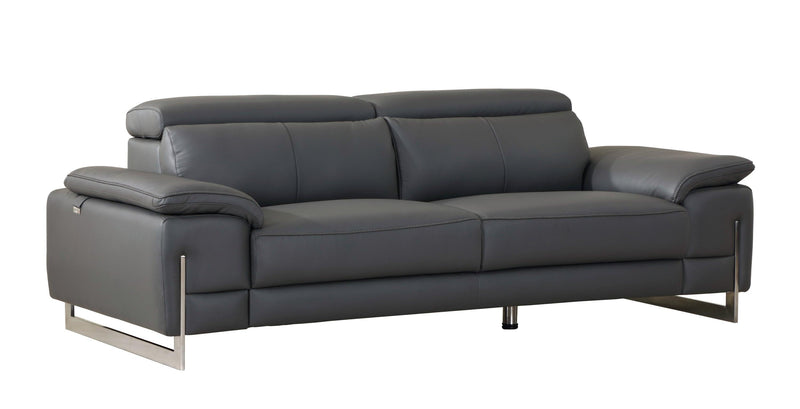 Global United Top Grain Italian Leather Sofa