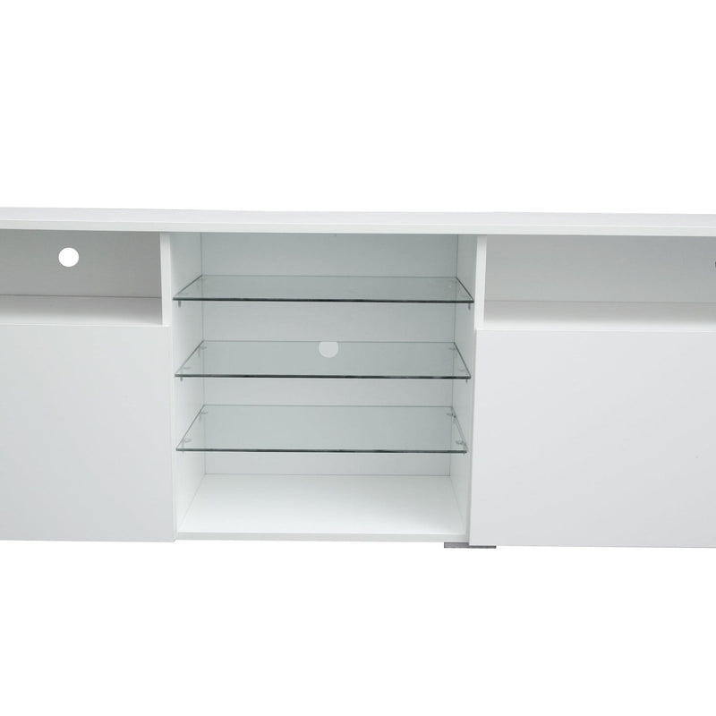 TV Stand  High Gloss DoorsModern TV Stand LED (White) - Urban Living Furniture (Los Angeles, CA)